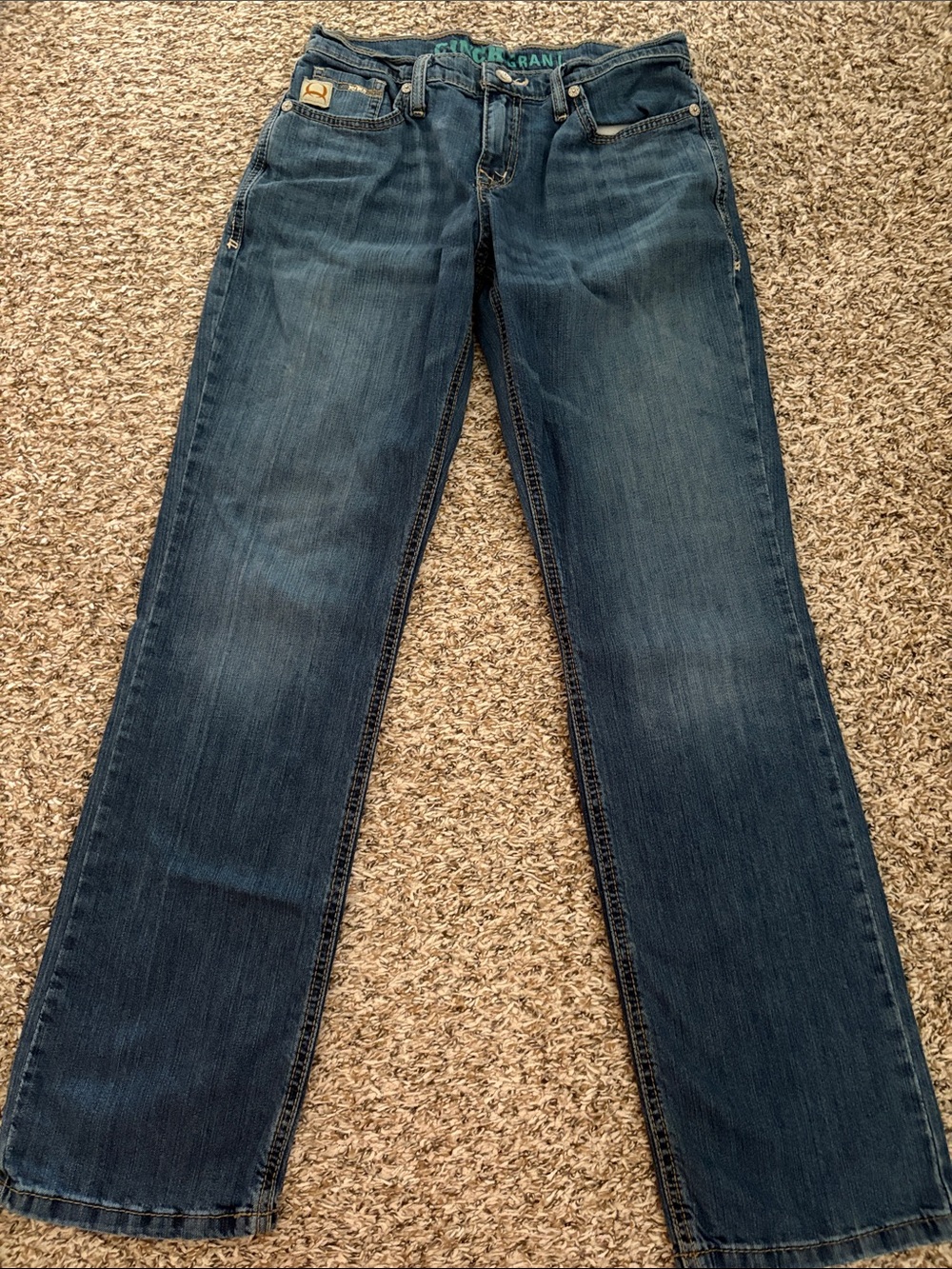 Cinch Men’s Dark Blue Straight Jeans